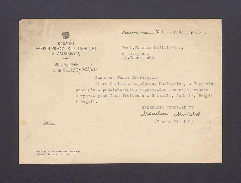 Szanowny Panie Profesorze [...]