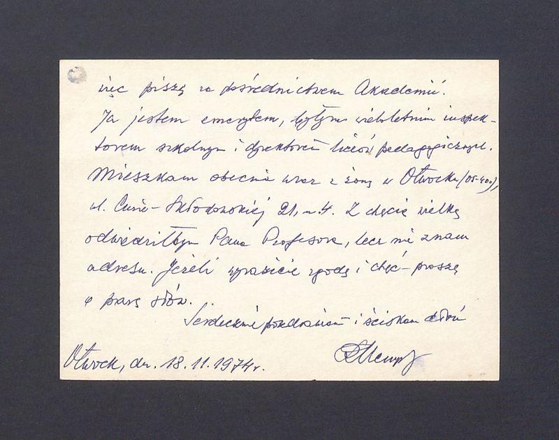 Szanowny Profesorze! Drogi Szkolny Kolego [...]