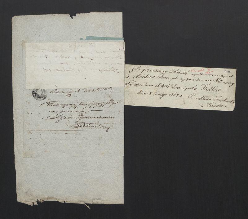 Dowody Usprawiedliwiające Rachunki Kasy Zgromadzenia Bednarzy w Mieście Stawiszynie uformowane z rok 1861/1862