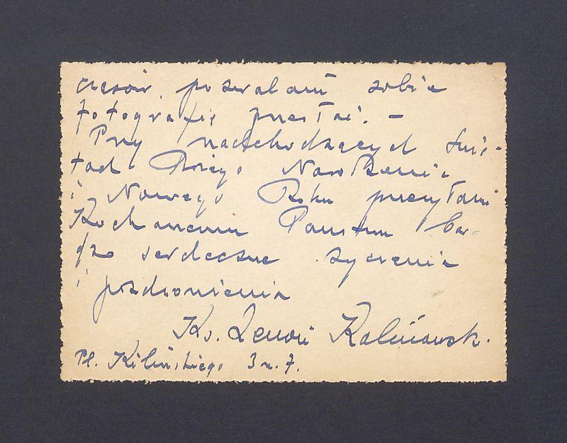 Szanowny Panie Profesorze! Mój Drogi [...]