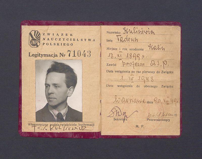 Związek Nauczycielstwa Polskiego: legitymacja 