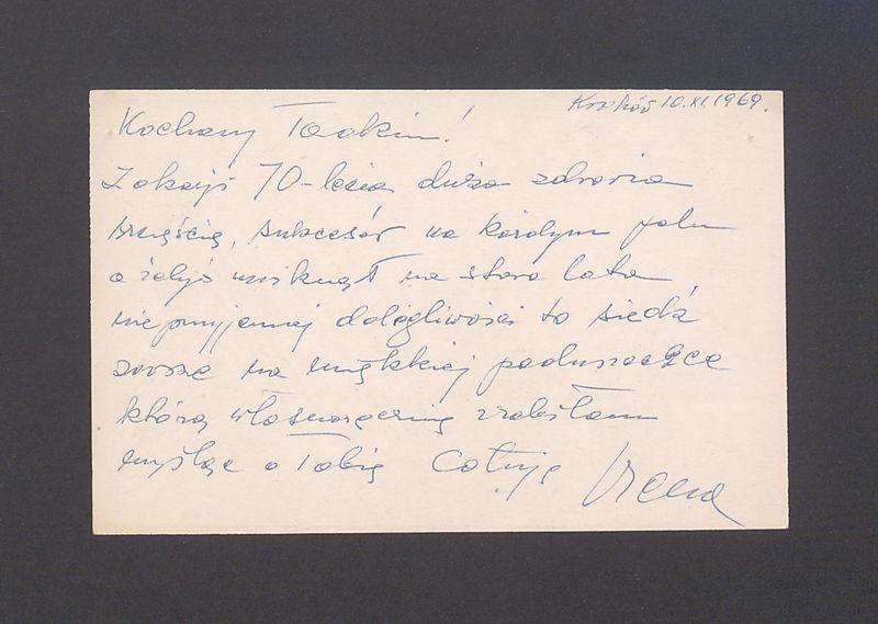 Kochany Tadziu [...]