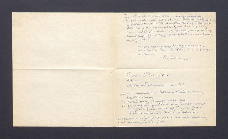 Szanowny Panie Profesorze [...]