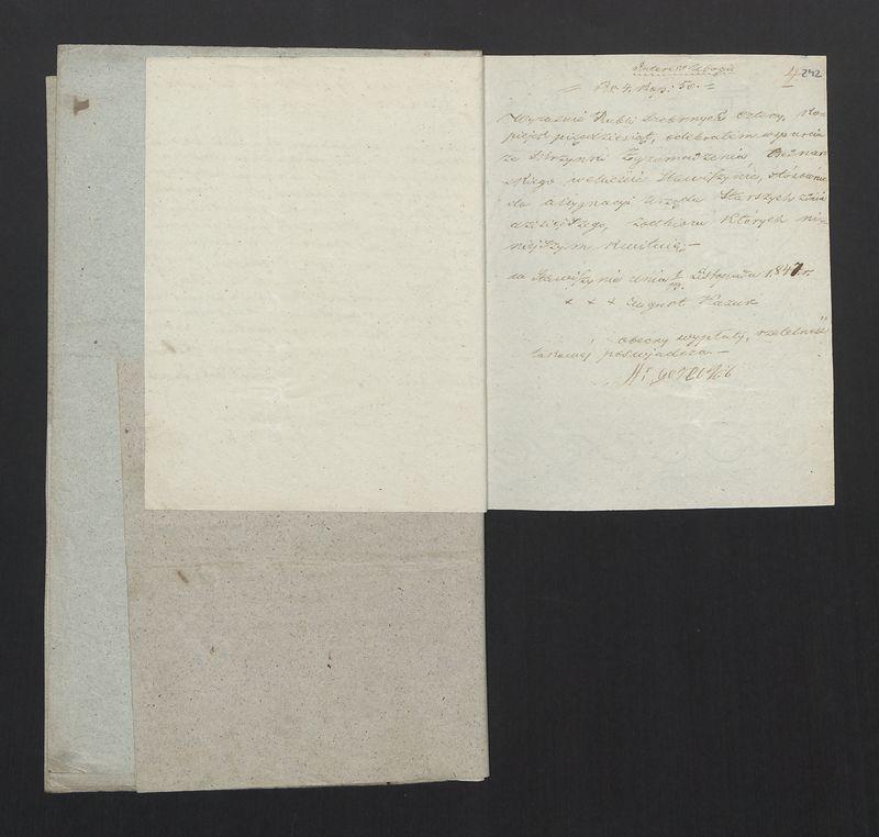 Wykaz Rachunku Skrzynki Rzemieślniczej Zgromadzenia Bednarskiego Okręgu i Miasta Stawiszyna za rok 1847