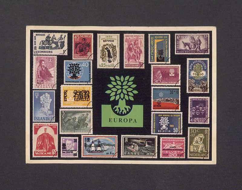 World refugee year postage stamps
