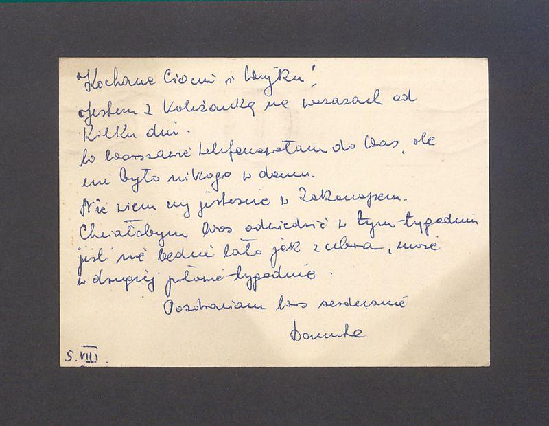 Kochana Ciociu i Wujku! Jestem z koleżanką a wczasach [...]