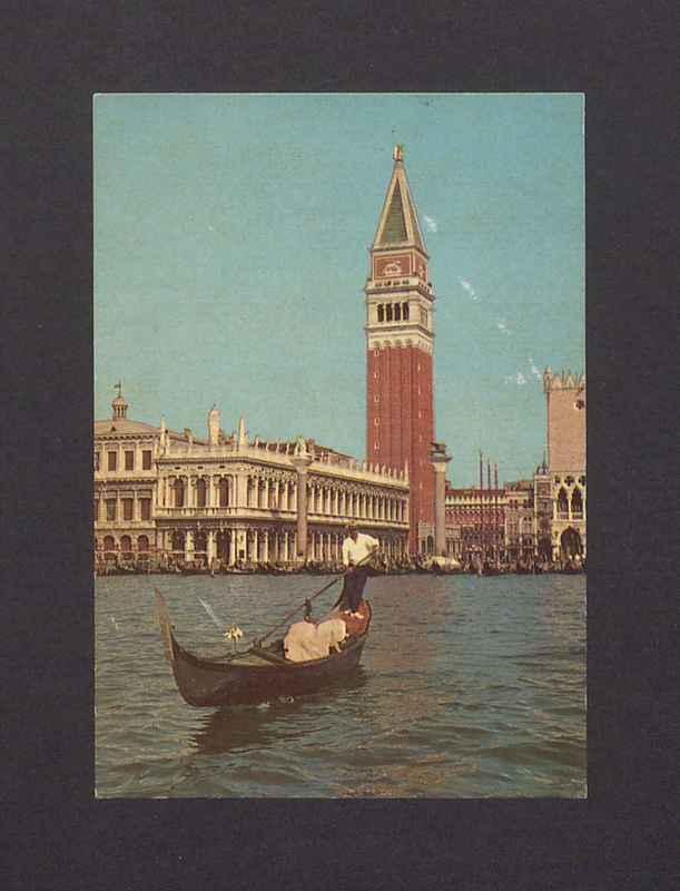 Venezia. Molo S. Marco e Gondola