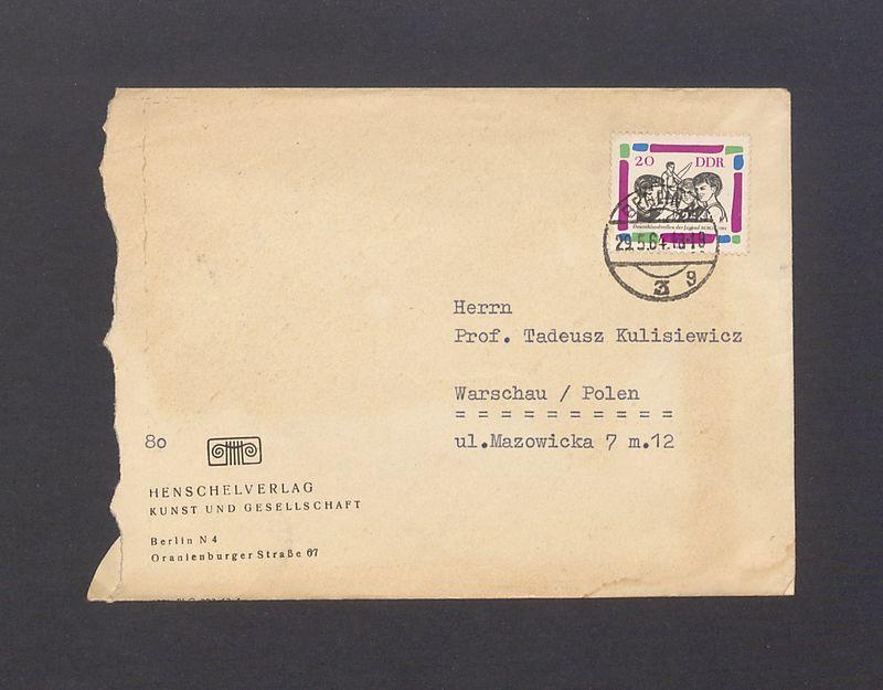 Koperta, nad. Henschelverlag. Kunst und Gesellschaft