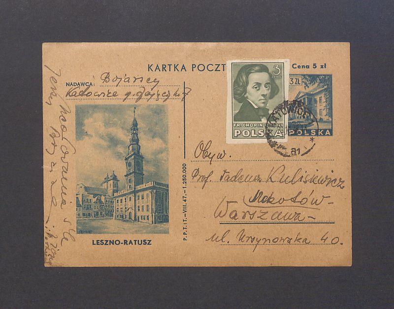 Kochany Tadeuszu, z okazji imienin [...]