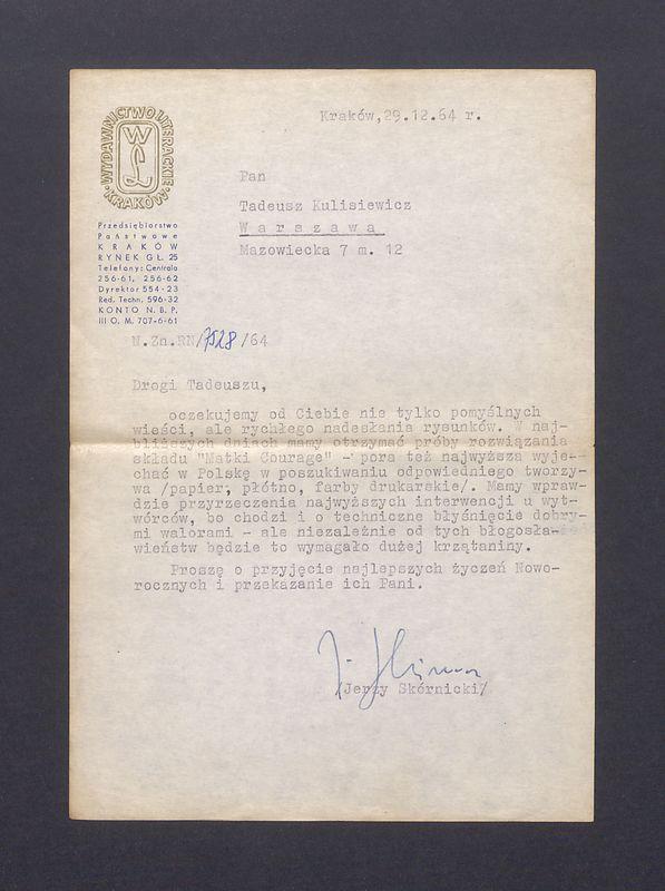 Drogi Tadeuszu, oczekujemy od Ciebie [...]