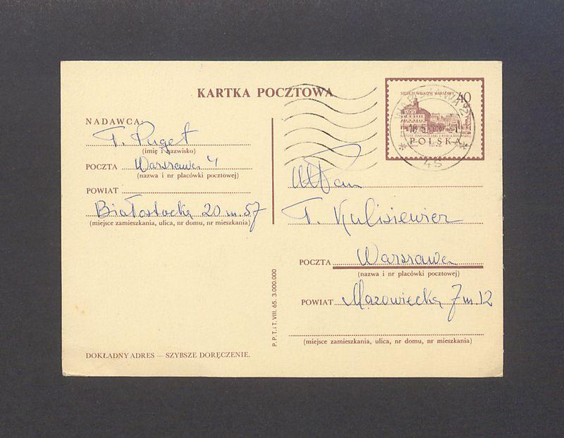 Szanowny Panie, brat mój, Zbigniew [...]