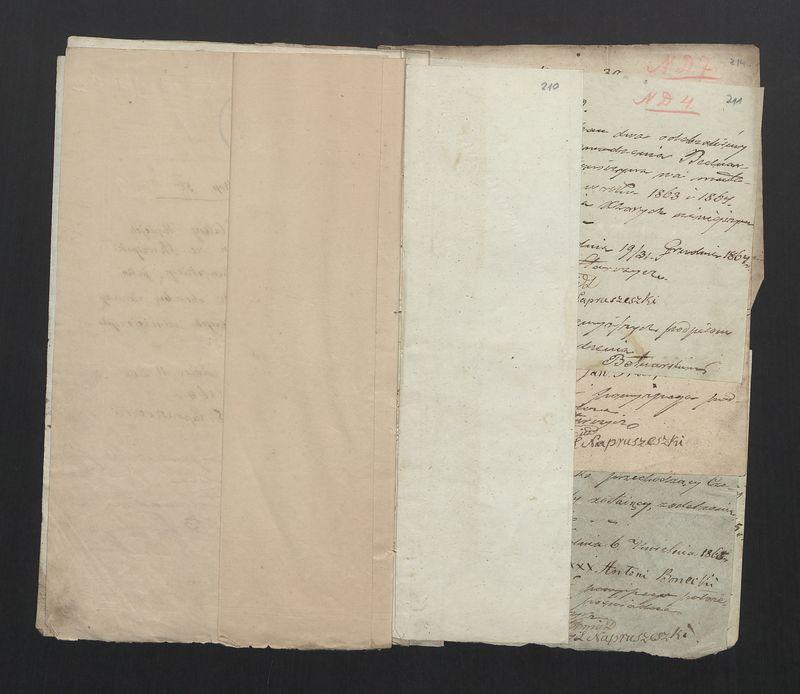 Dowody Usprawiedliwiające Rachunek Zgromadzenia Bednarzy w Mieście Stawiszynie uformowany za rok 1863, 1864 po dzień 11/23 Lipca 1865 r.