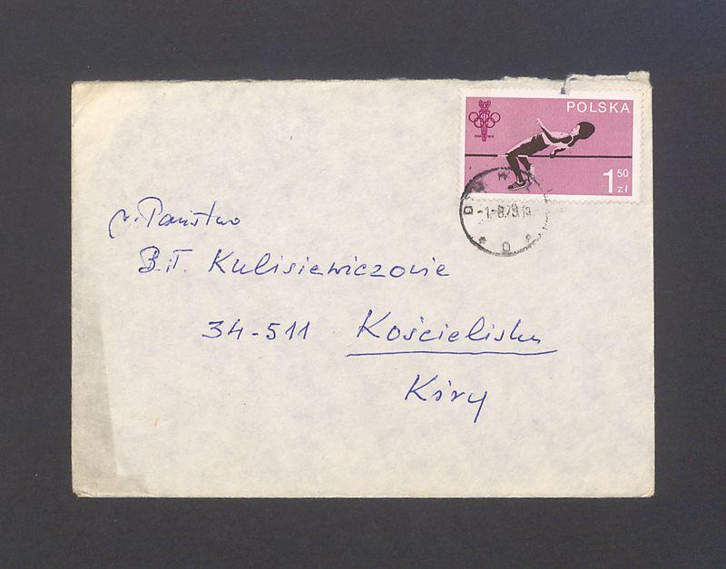 Koperta, adr. Państwo B. i T. Kulisiewiczowie