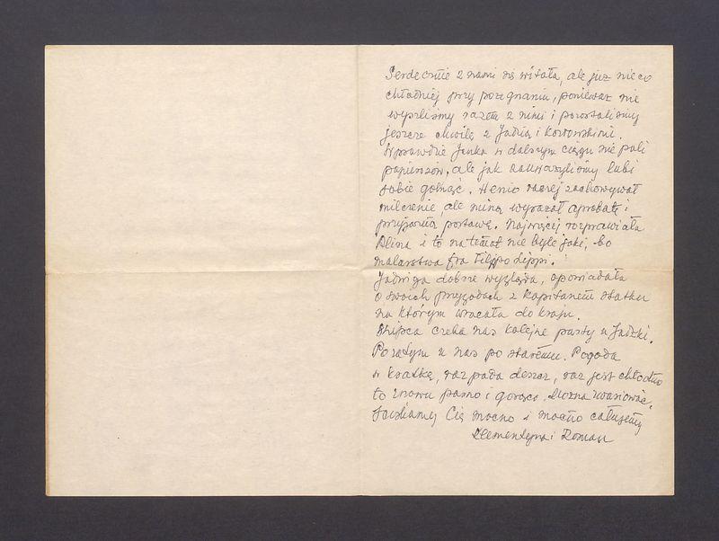 Kochana Basiu, Twoją kartę otrzymaliśmy [...]