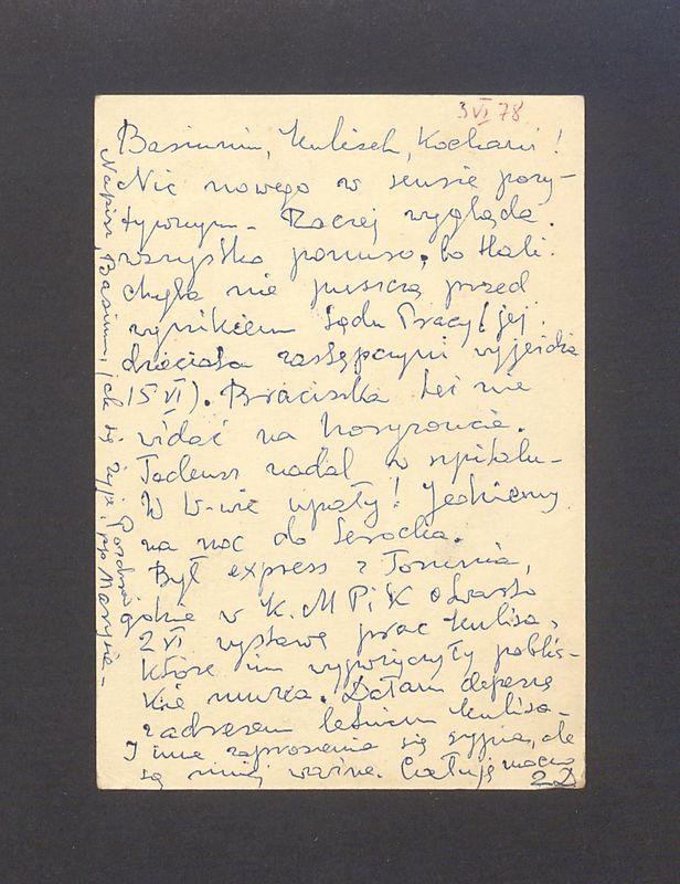 Basiuniu, Kulisek, Kochani! Nic nowego w sensie pozytywnym [...]