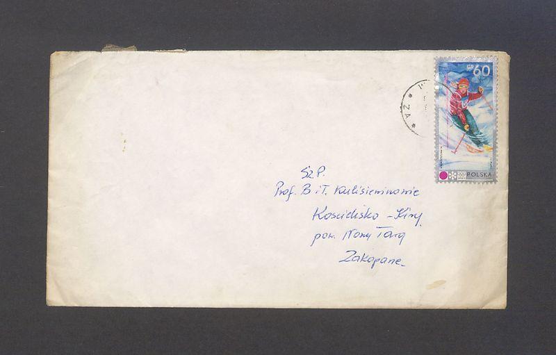 Koperta, adr. Sz. P. Prof. B. i T. Kulisiewiczowie