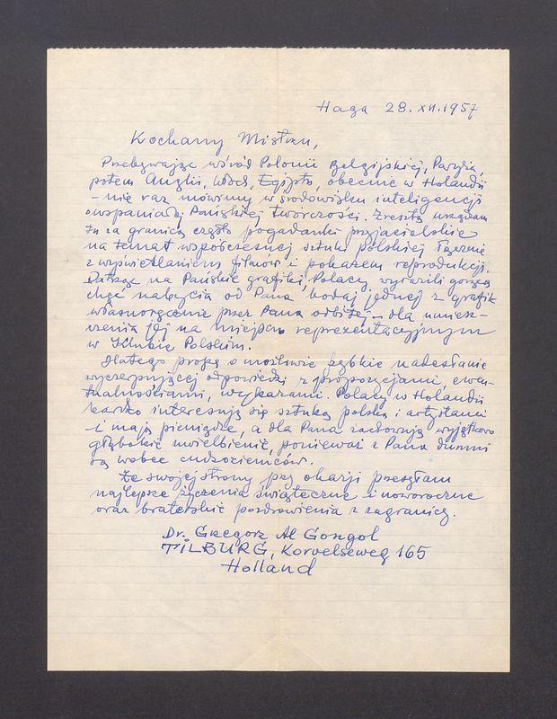 Kochany Mistrzu, Przebywając wśród Polonii [...]
