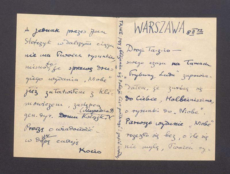 Drogi Tadzio - swego czasu na łamach "Trybuny Ludu" [...]