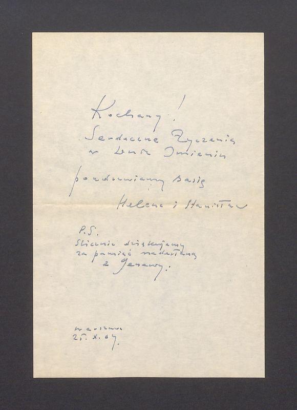 Kochany! Serdeczne życzenia [...]