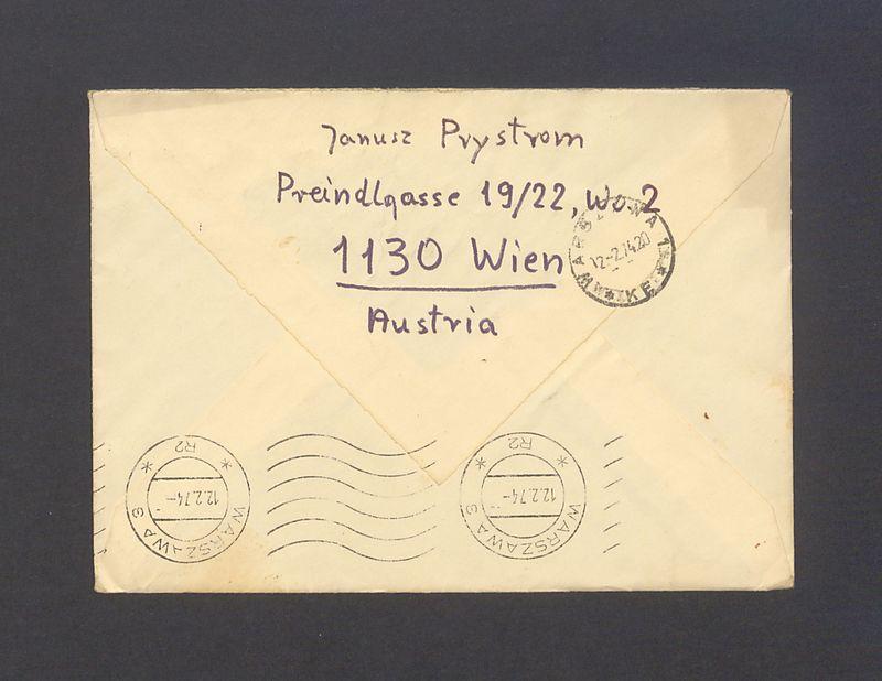 Koperta, nad. Janusz Prystrom