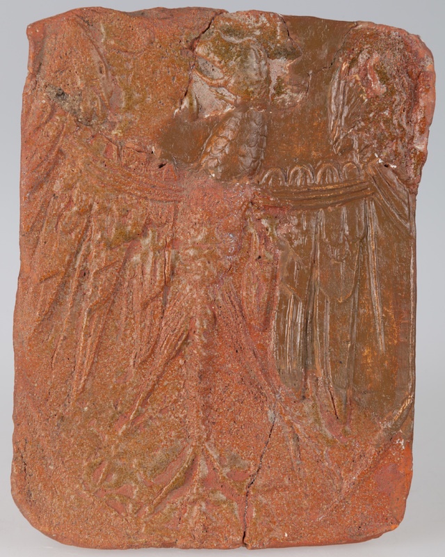 Kafel z orłem herbowym