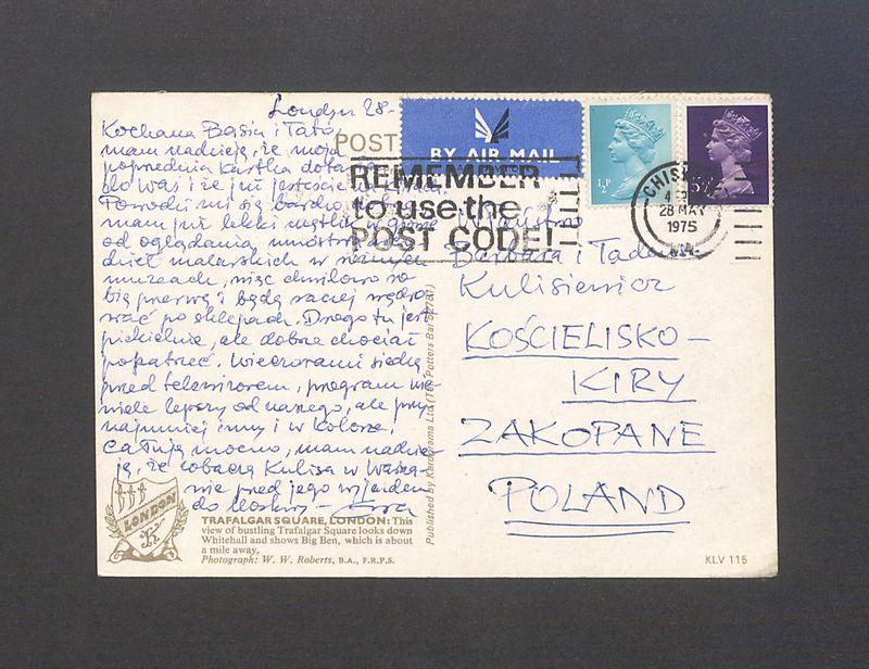 Kochana Basiu i Tato, mam nadzieję, że moja poprzednia kartka dotarła [...]