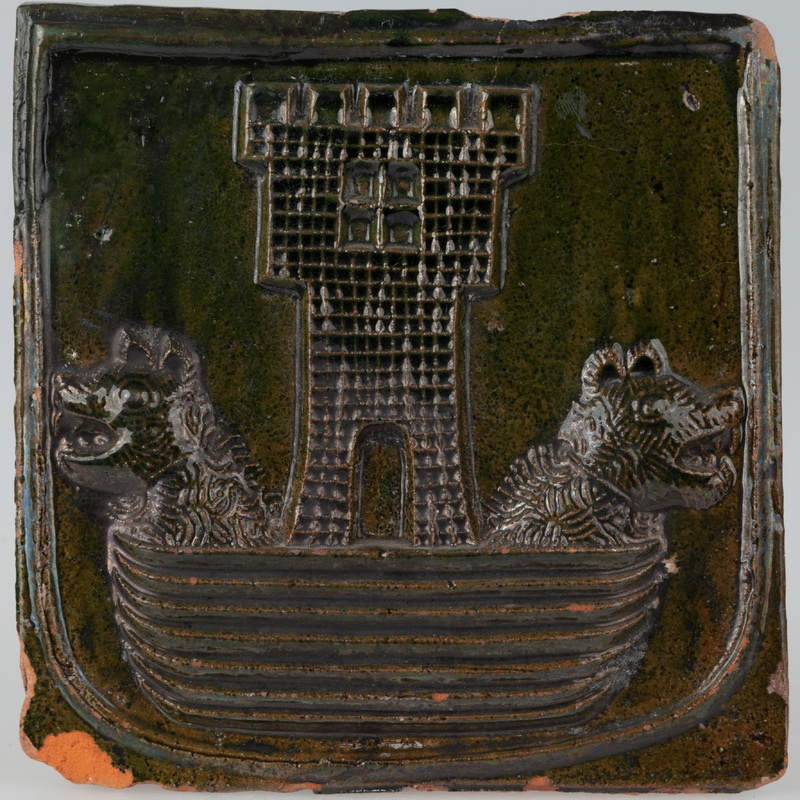 Kafel z herbem Korab