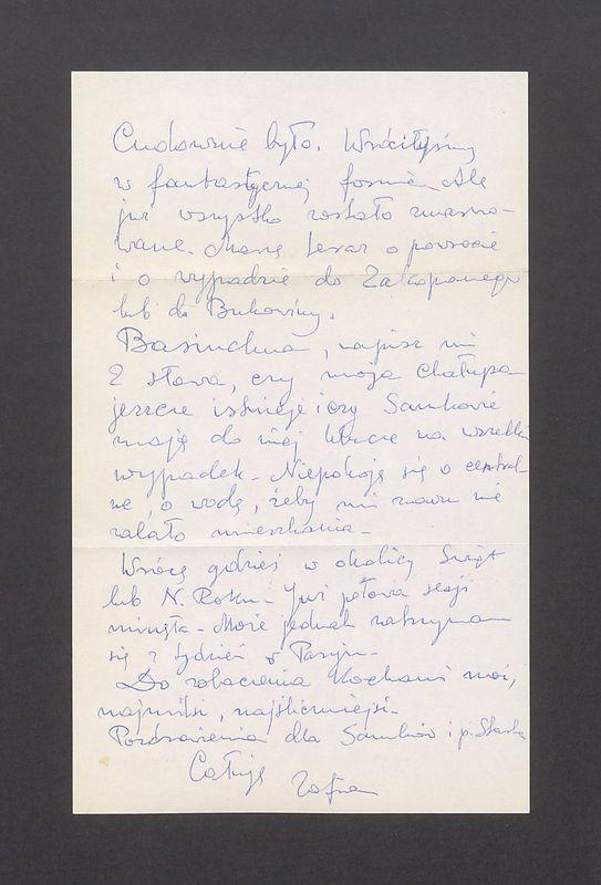 Kochany Tadziu! Spóźnione, ale najserdeczniejsze życzenia [...]