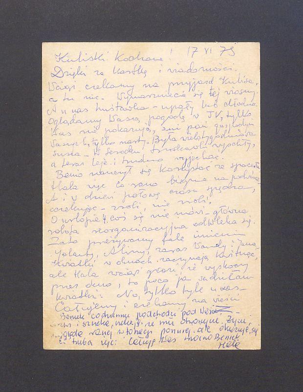 Kuliski kochane! Dzięki za kartkę i wiadomości [...]