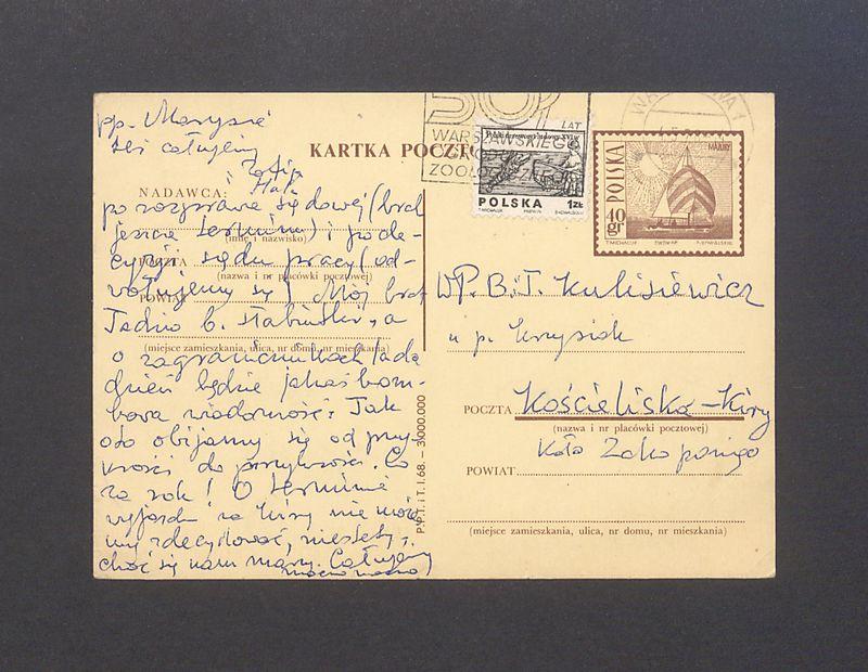 Kochani! Dzięki za kartkę i za wieści z tego pięknego świata [...]