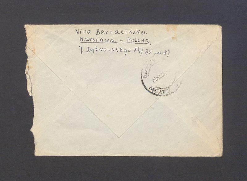 Koperta, nad. Nina Bernacińska