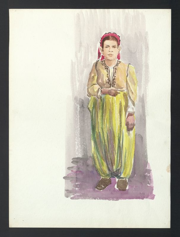 Kobieta w stroju ludowym - Albania