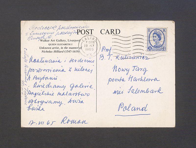 Ucałowania i serdeczne pozdrowienia z zielonej W. Brytanii [...]