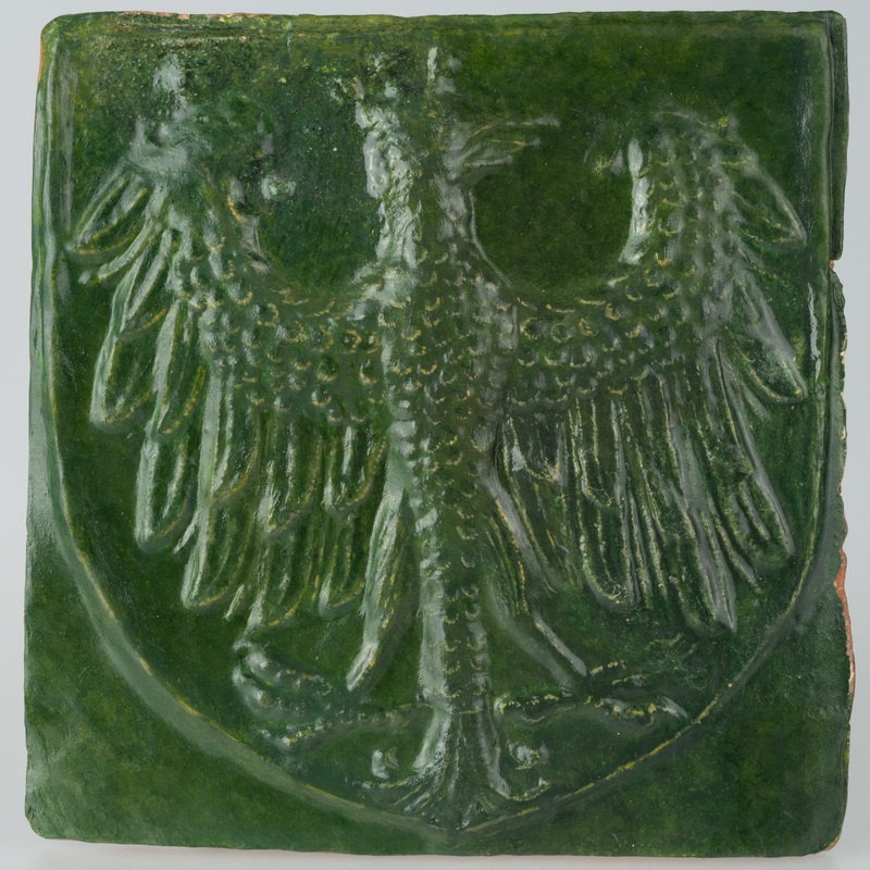 Kafel z herbem Orzeł Biały