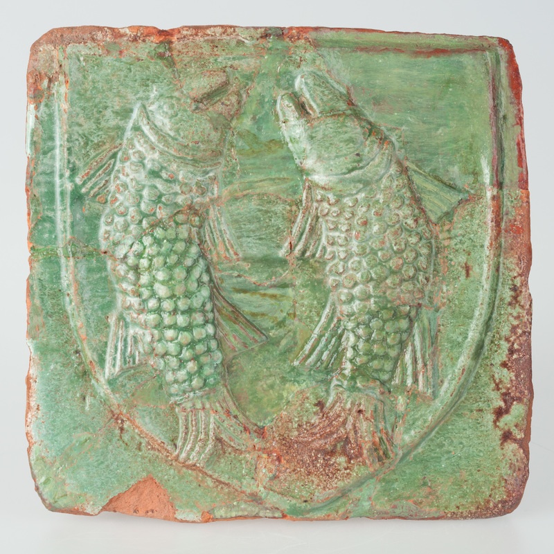 Kafel z herbem Warwicz