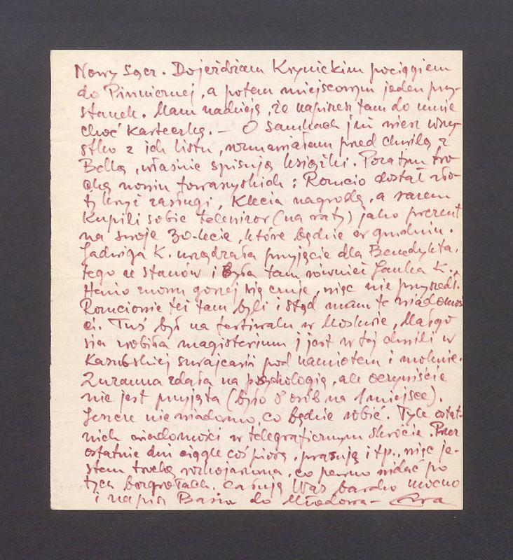 Kochana Basiu, jak zwykle mam wyrzuty sumienia [...]