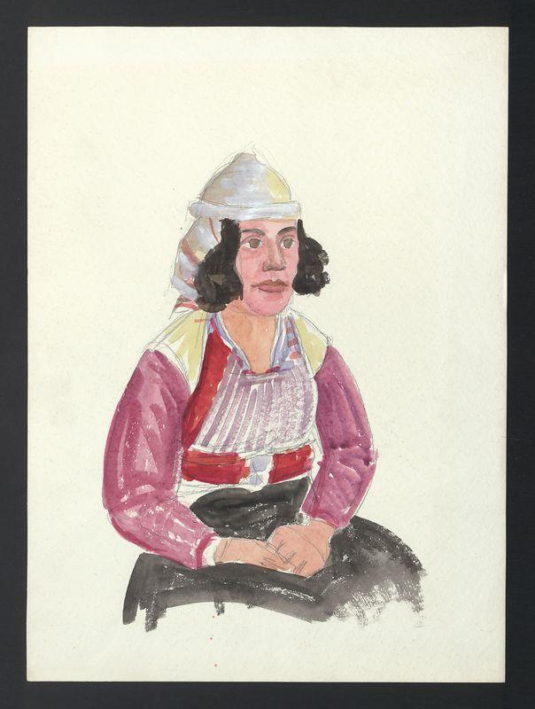 Kobieta w stroju ludowym - Albania