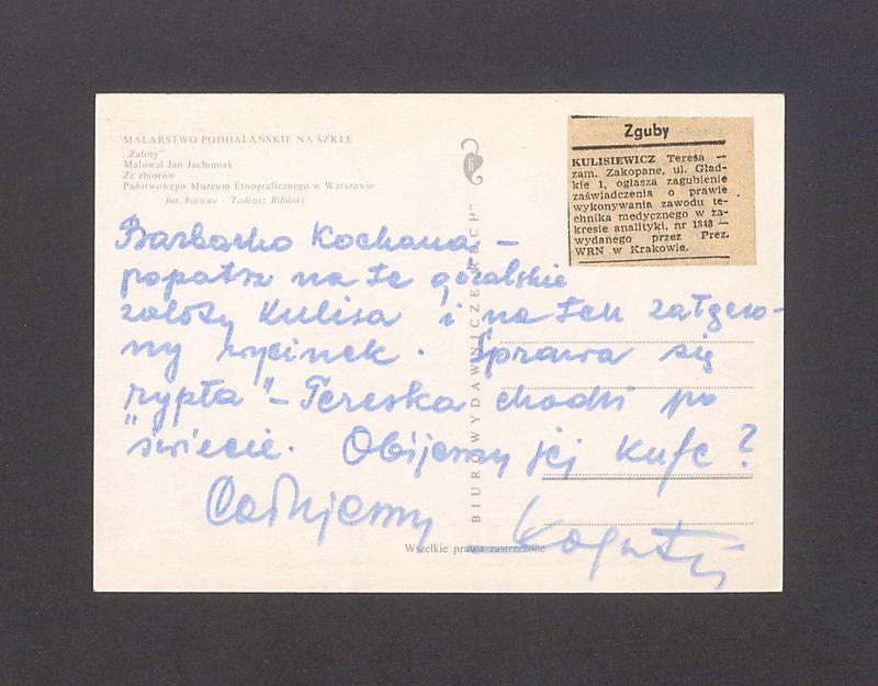 Barbarko Kochana - popatrz na te góralskie zaloty Kulisa [...]