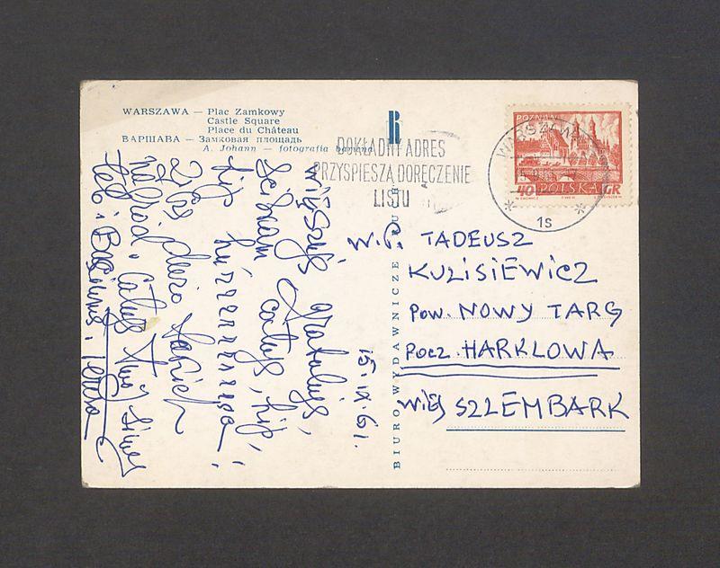 Winszuję, gratuluję, ściskam, całuję [...]