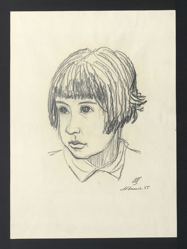 Szkic główki dziewczynki - Albania