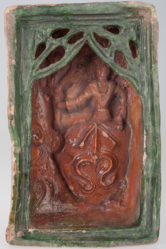 Kafel z tarczownikiem