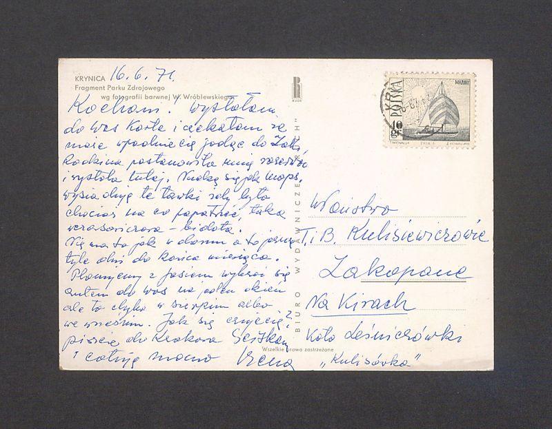 Kochani! Wysłałam do Was kartę [...]