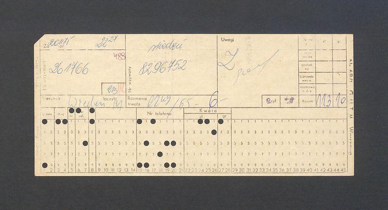 Rachunki za rozmowy telefoniczne