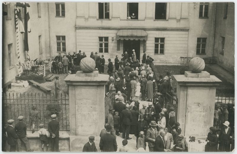 Zdjęcie z pobytu w Kaliszu . J. Piłsudskiego, I. Mościckiego, S. Wojciechowskiego