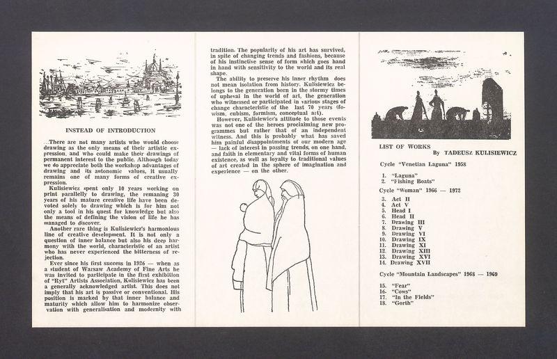 Drawings by Tadeusz Kulisiewicz