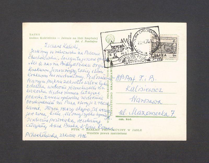 Kochane Kuliski, Jesteśmy w schronisku na Polanie Chochołowskiej [...]