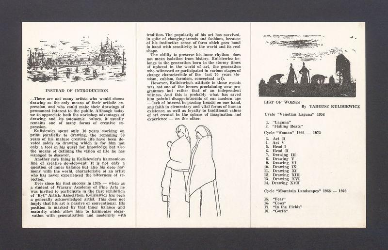 Drawings by Tadeusz Kulisiewicz