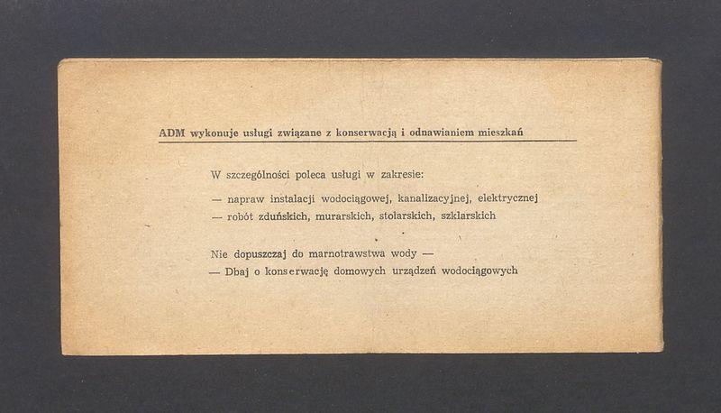 Książeczka opłat z tytułu najmu lokalu na ulicy Mazowieckiej 7 m. 12, na nazwisko Tadeusz Kulisiewicz
