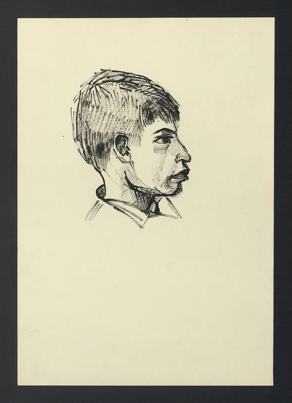 Szkic głowy chłopca