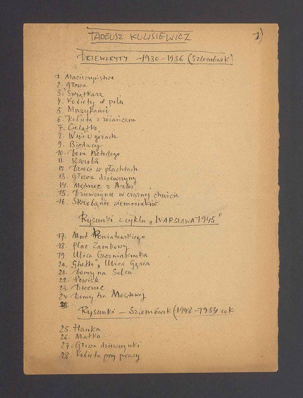 Tadeusz Kulisiewicz. Drzeworyty 1930-1936 (Szlembark)